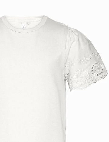 Tricou Vero Moda Kids, alb