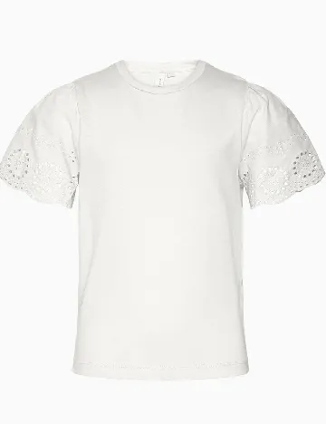 Tricou Vero Moda Kids, alb