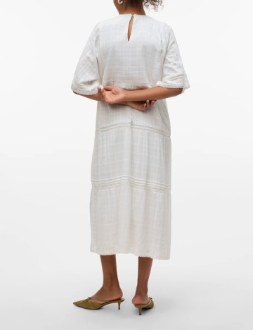 Rochie medie Vero Moda, alb