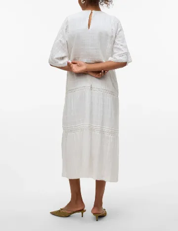 Rochie medie Vero Moda, alb