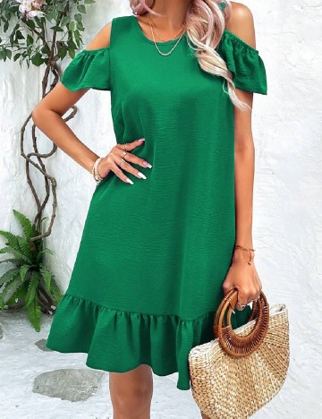 Rochie scurta SHEIN, verde