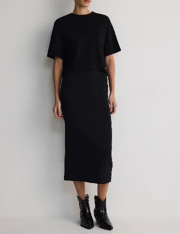 Tricou Reserved, negru