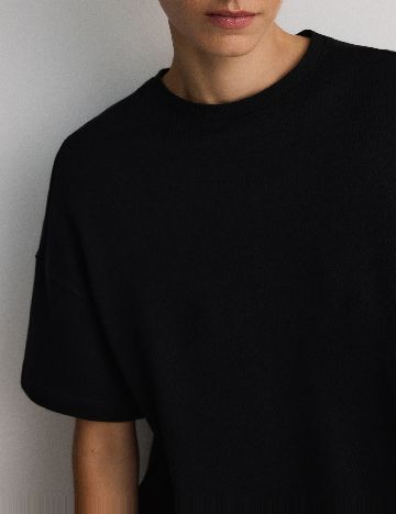 Tricou Reserved, negru