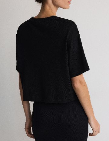 Tricou Reserved, negru