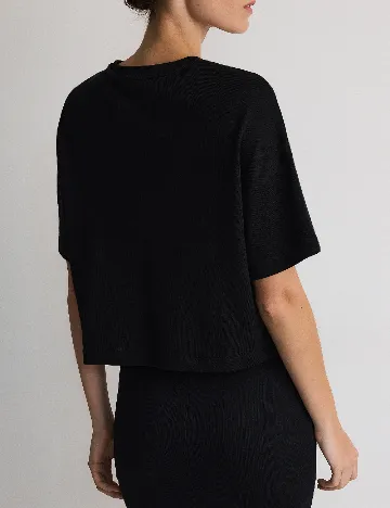 Tricou Reserved, negru