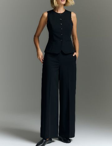 Pantaloni Reserved, negru