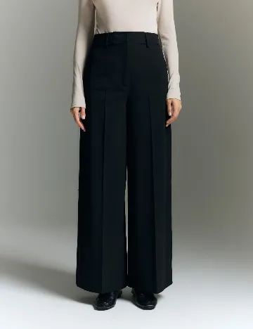 Pantaloni Reserved, negru