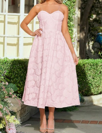 Rochie medie SHEIN, roz