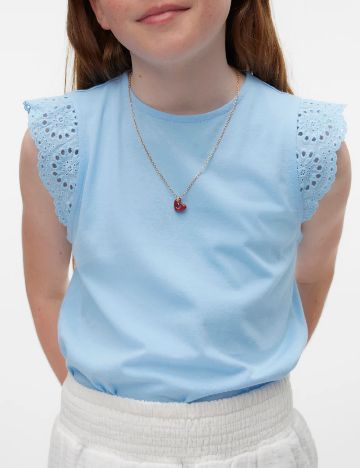 Tricou Vero Moda Kids, albastru