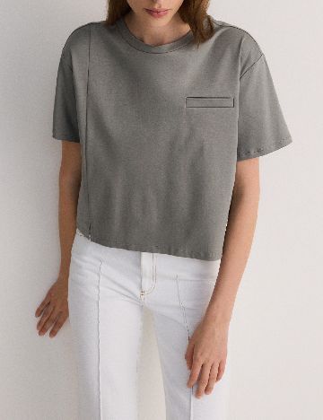 Tricou Reserved, gri