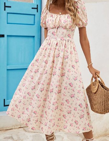 Rochie medie SHEIN, crem