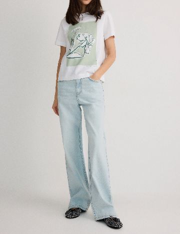 Tricou Reserved, alb