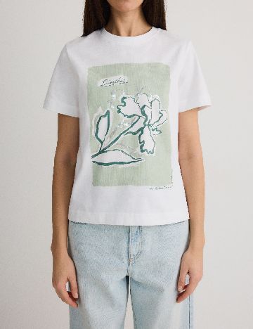 Tricou Reserved, alb