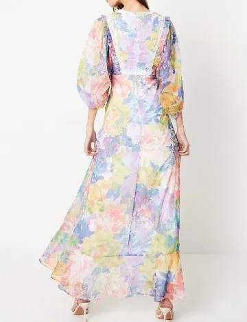 Rochie lunga Coast, mix culori