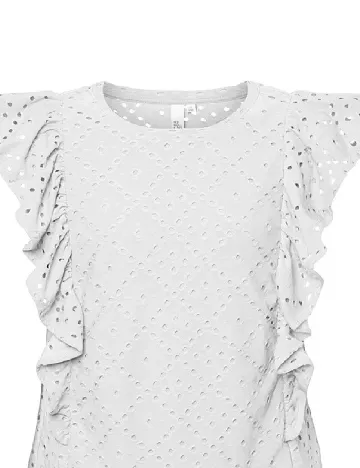 Bluza Pieces Kids, ecru
