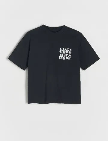 Tricou Reserved, negru