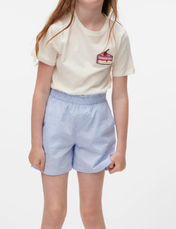 Tricou Vero Moda Kids, ecru