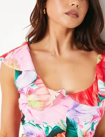 Rochie medie model PETITE Coast, floral