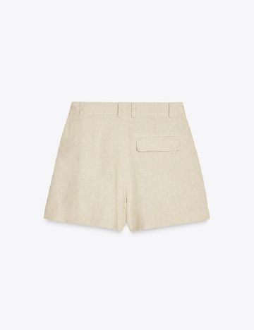 Pantaloni scurti Zara, crem