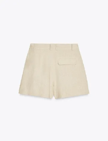 Pantaloni scurti Zara, crem