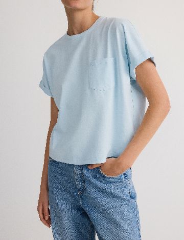 Tricou Reserved, bleu