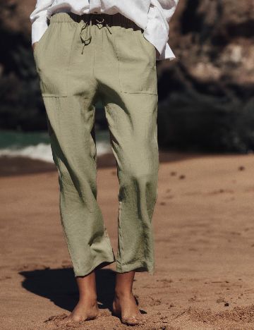 Pantaloni Zara, verde