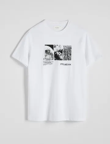 Tricou Reserved, alb