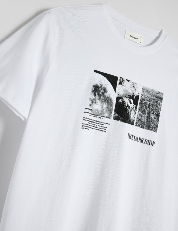 Tricou Reserved, alb