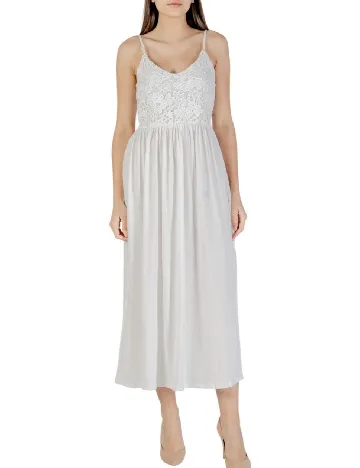 Rochie medie Vero Moda, alb