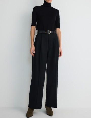 Pantaloni Reserved, negru