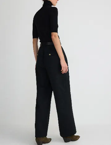 Pantaloni Reserved, negru