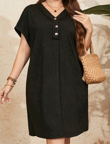 Rochie scurta SHEIN CURVE, negru