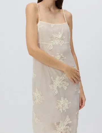 Rochie medie Reserved, crem