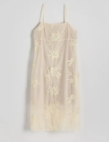 Rochie medie Reserved, crem