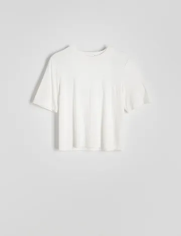 Tricou Reserved, alb