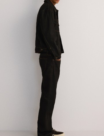 Jacheta Oversize Reserved, maro inchis