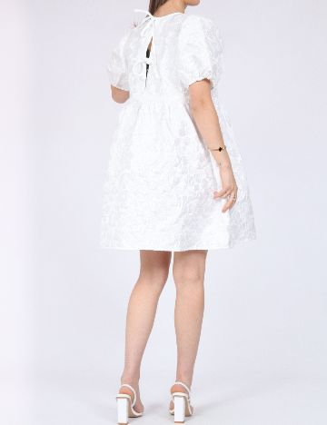 Rochie scurta Pieces, alb