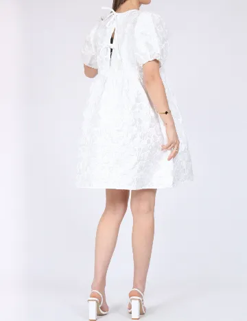 Rochie scurta Pieces, alb