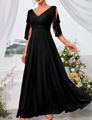 Rochie lunga UNITHORSE, negru