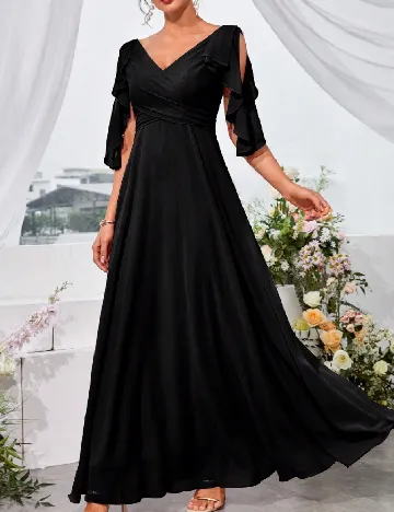 Rochie lunga UNITHORSE, negru