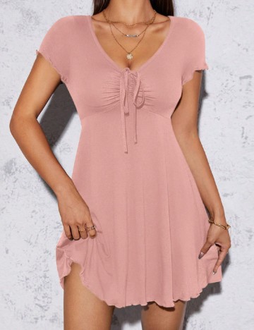 Rochie scurta SHEIN, roz