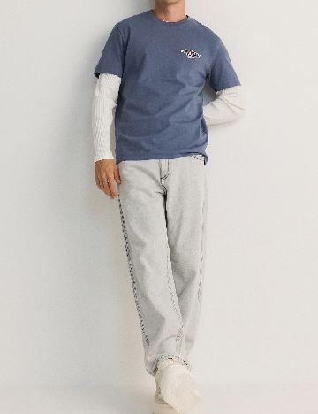 Tricou Reserved, albastru