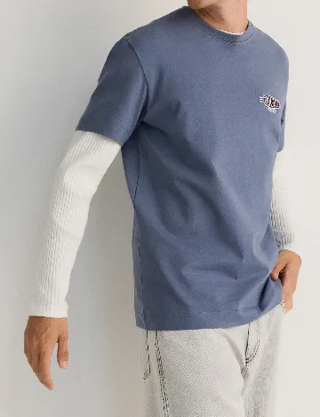 Tricou Reserved, albastru