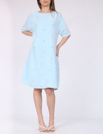 Rochie scurta Pieces, albastru