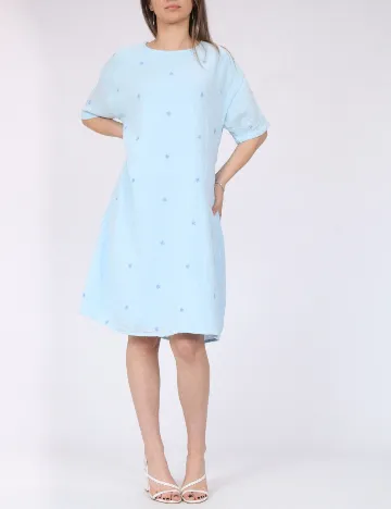 Rochie scurta Pieces, albastru