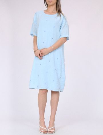 Rochie scurta Pieces, albastru