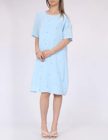 Rochie scurta Pieces, albastru