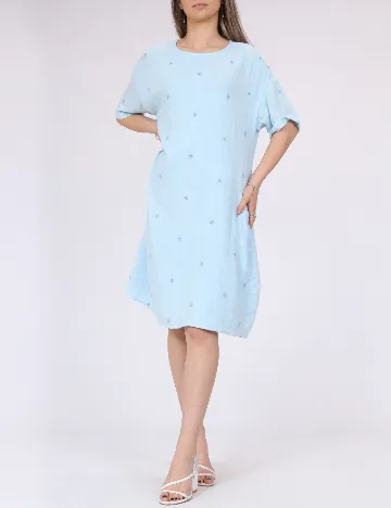 Rochie scurta Pieces, albastru
