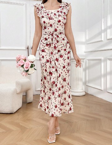 Rochie lunga SHEIN, floral print