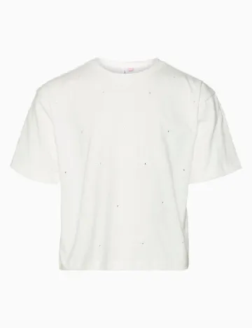 Tricou Vero Moda Kids, alb